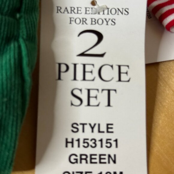 Rare Editions Reindeer Christmas 2-Piece Outfit โ Size 18M - Picture 6 of 6